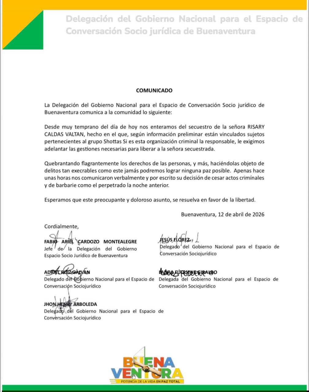 Comunicado del Espacio Socio Jurídico en Buenaventura