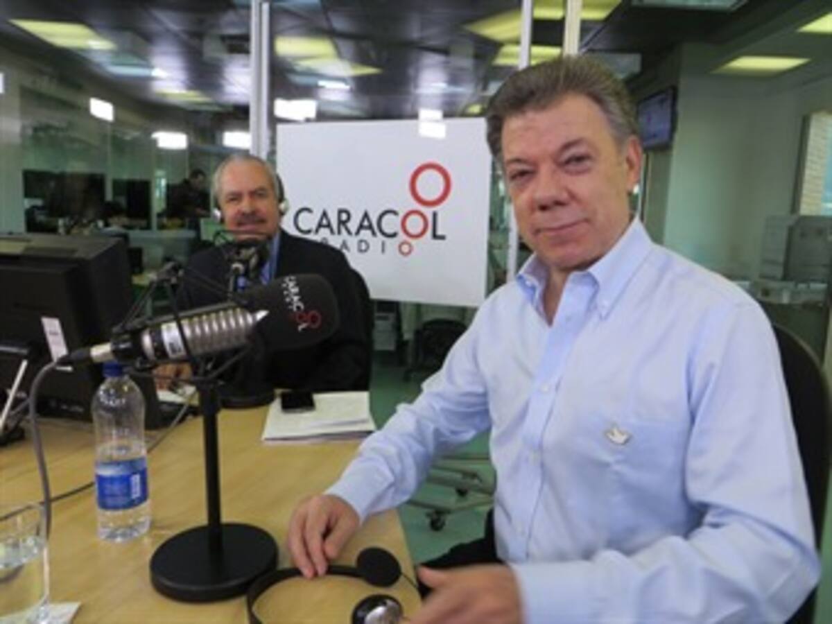 Frases de Juan Manuel Santos en 6AM Hoy por Hoy