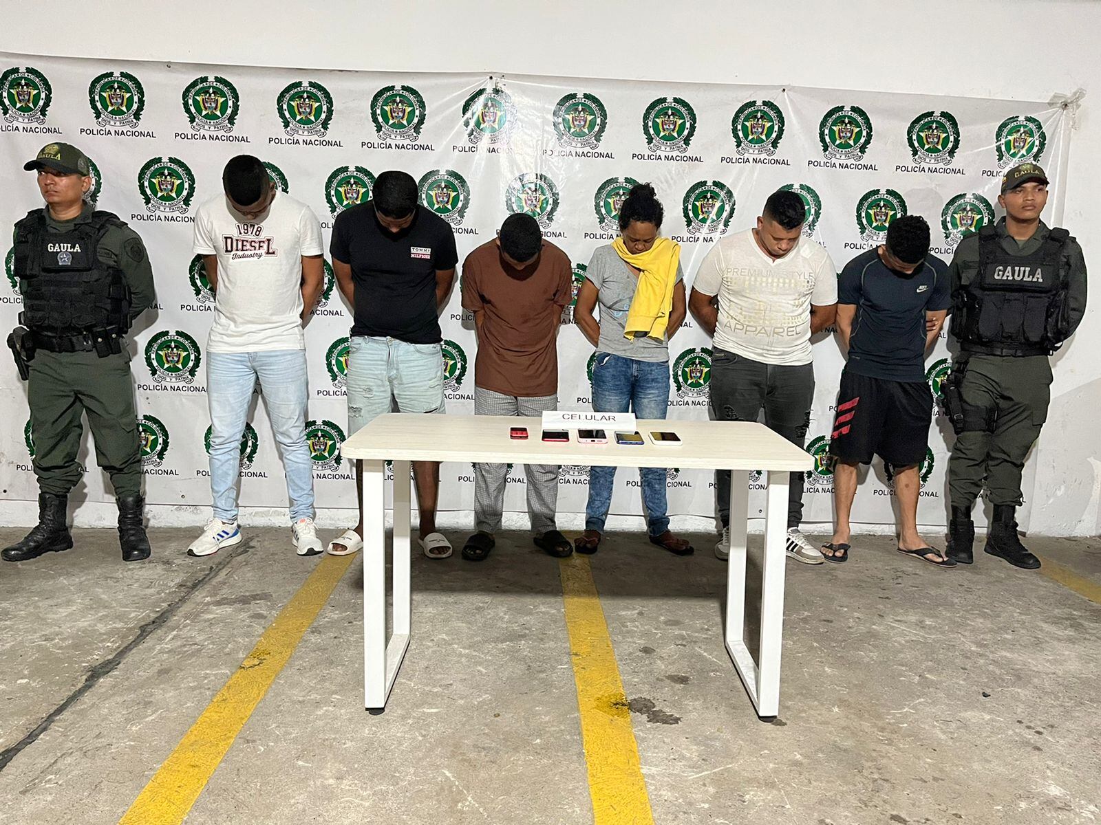 Capturados - Cortesía Policía