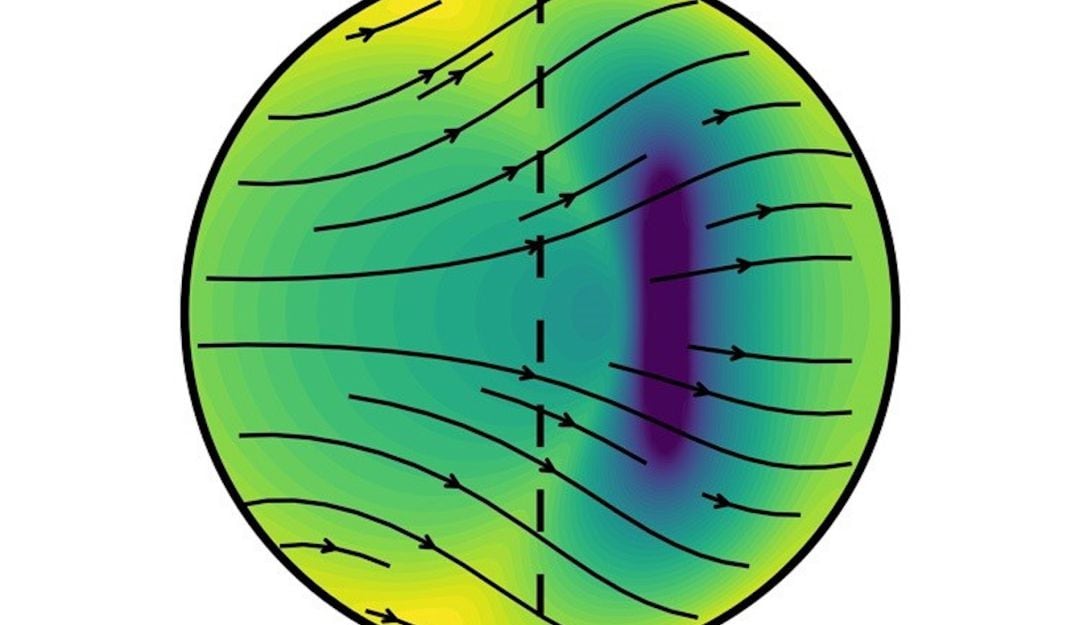 Un nuevo modelo de sismólogos de UC Berkeley propone que el núcleo interno de la Tierra crece más rápido en su lado este (izquierda) que en su oeste 