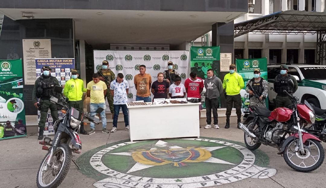 Caen 7 presuntos miembros del Clan del Golfo en Sucre