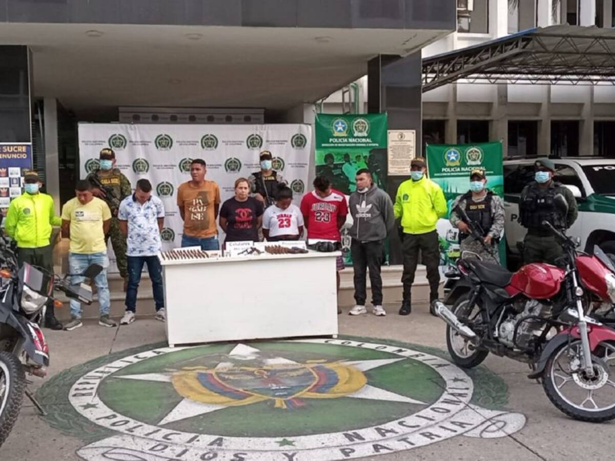 Caen 7 presuntos miembros del Clan del Golfo en Sucre