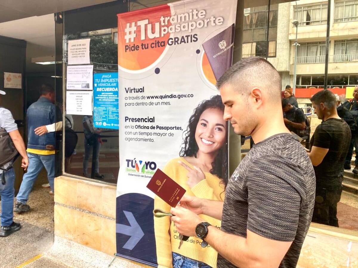 En el departamento del Quindío funciona con normalidad la expedición del pasaporte