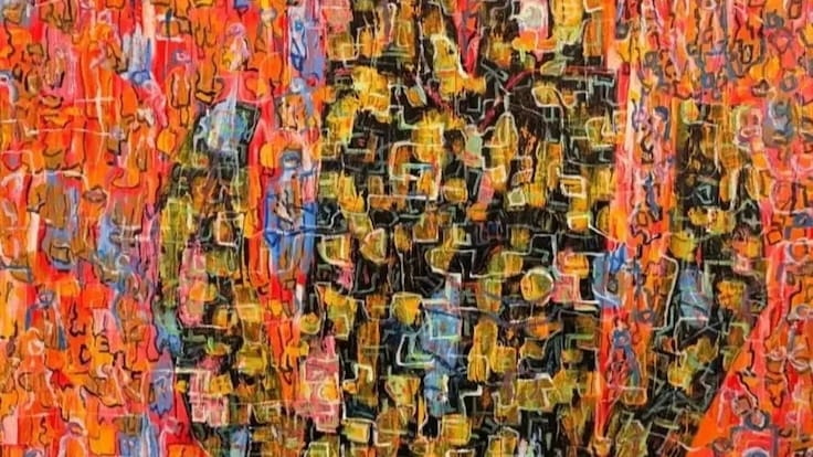 Mauricio Tamayo combina pintura, música y poesía en la exposición “Lenguajes del Color” en Bogotá
