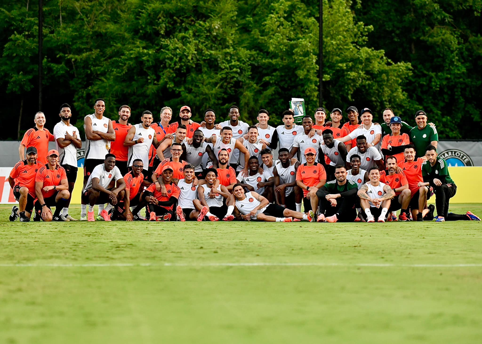 La familia de la Selección Colombia en USA en la Copa América. Foto: Cortesía Federación Colombiana de Fútbol