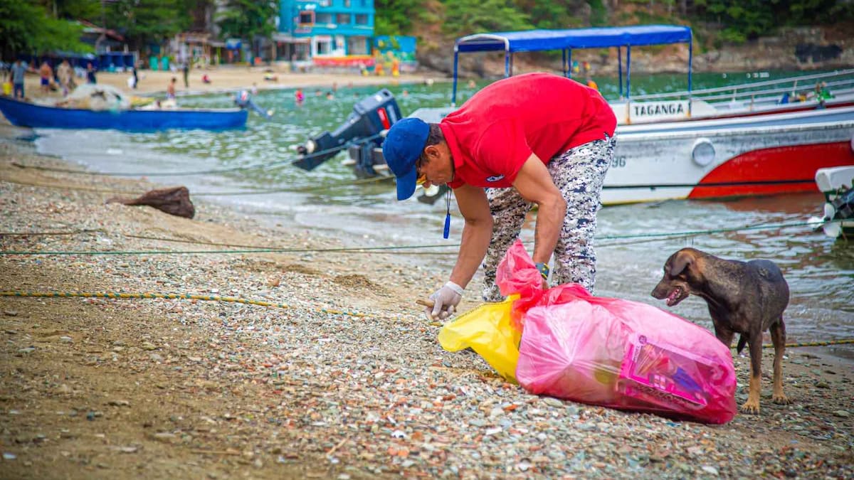 Retiran 2 toneladas de residuos y 10 mil colillas de cigarrillos de la bahía de Taganga
