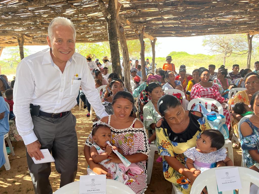 Carlos Mario Giraldo y su apoyo a la Fundación Éxito. Cortesía: Fundación Éxito.