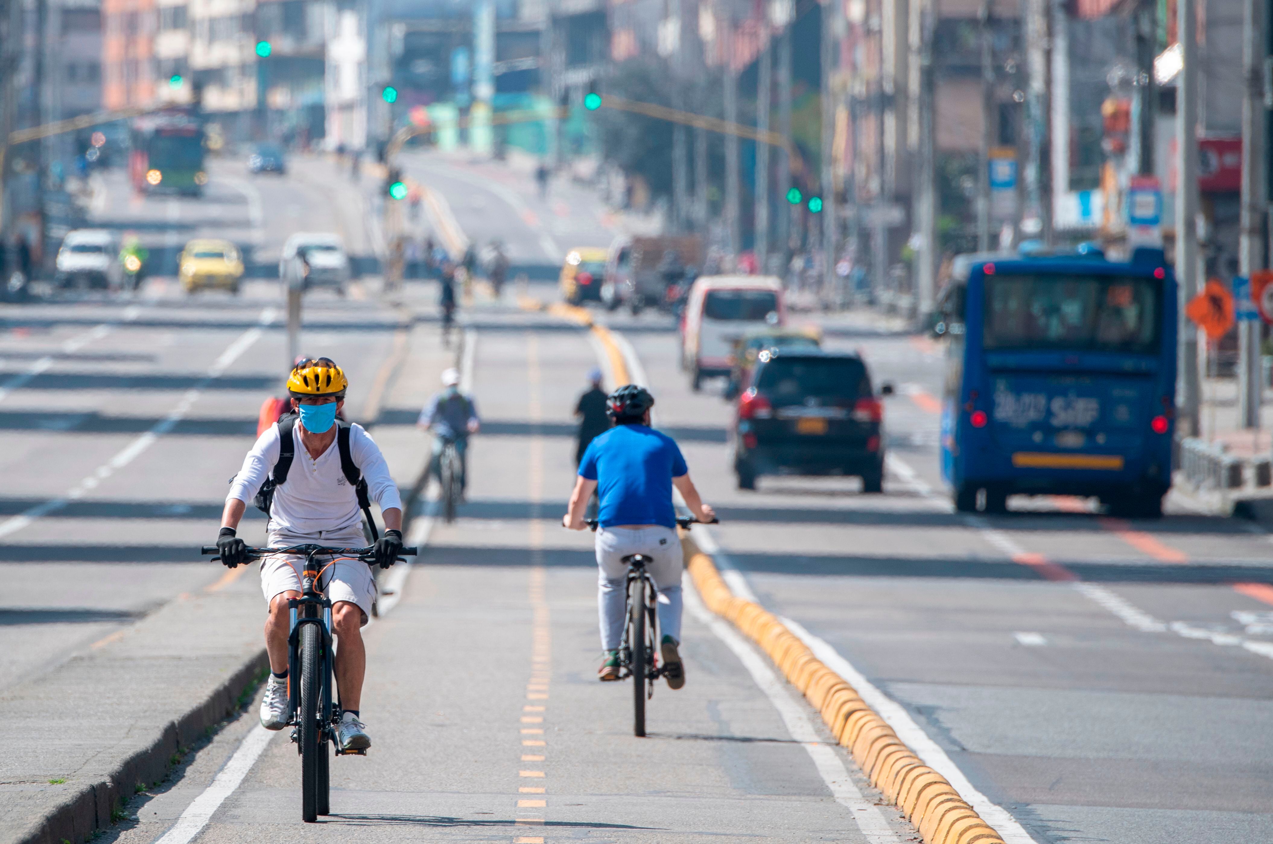 Alternativas de movilidad Bogotá  (Photo by Juan BARRETO / AFP) (Photo by JUAN BARRETO/AFP via Getty Images)