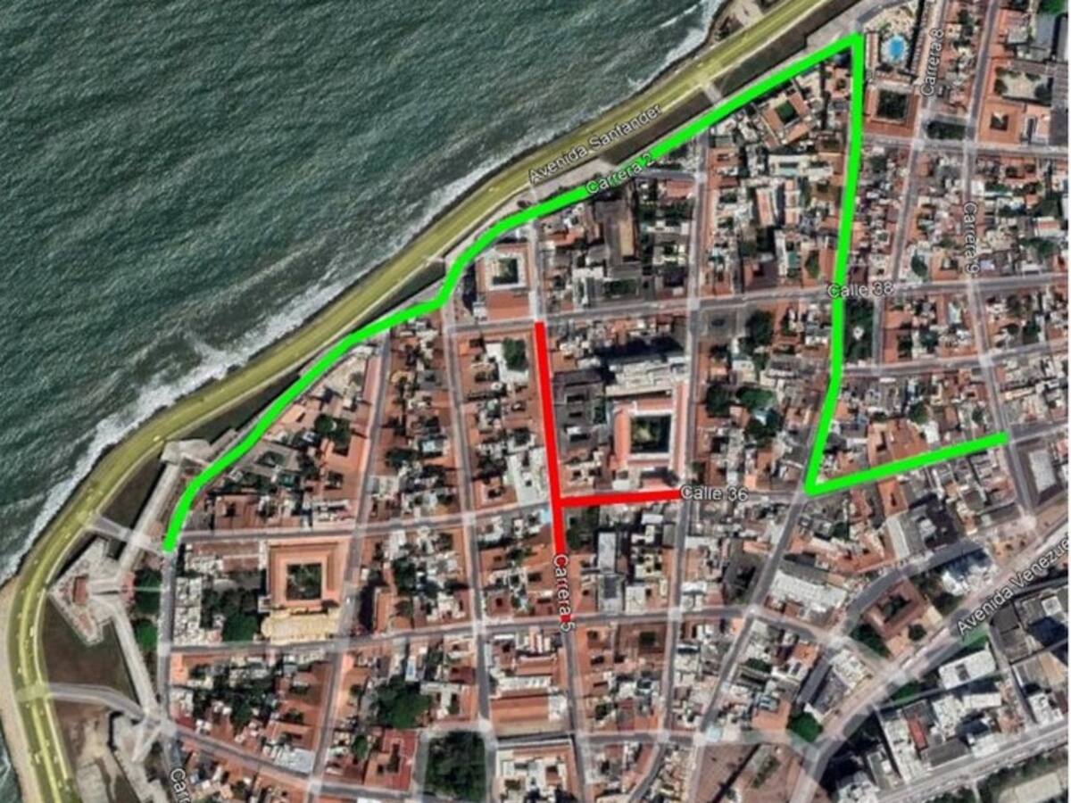 Cierres viales en el Centro Histórico de Cartagena por grabación de película