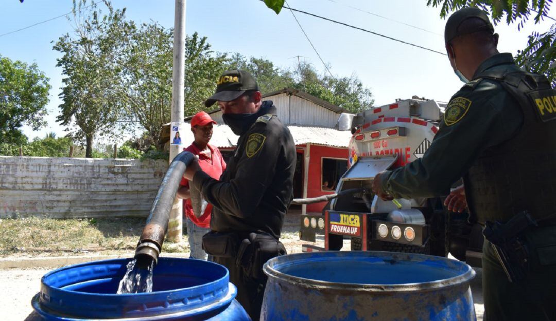 Habitantes de diferentes barrios de este municipio del norte de Bolívar llevaban días sufriendo por la falta del preciado líquido
