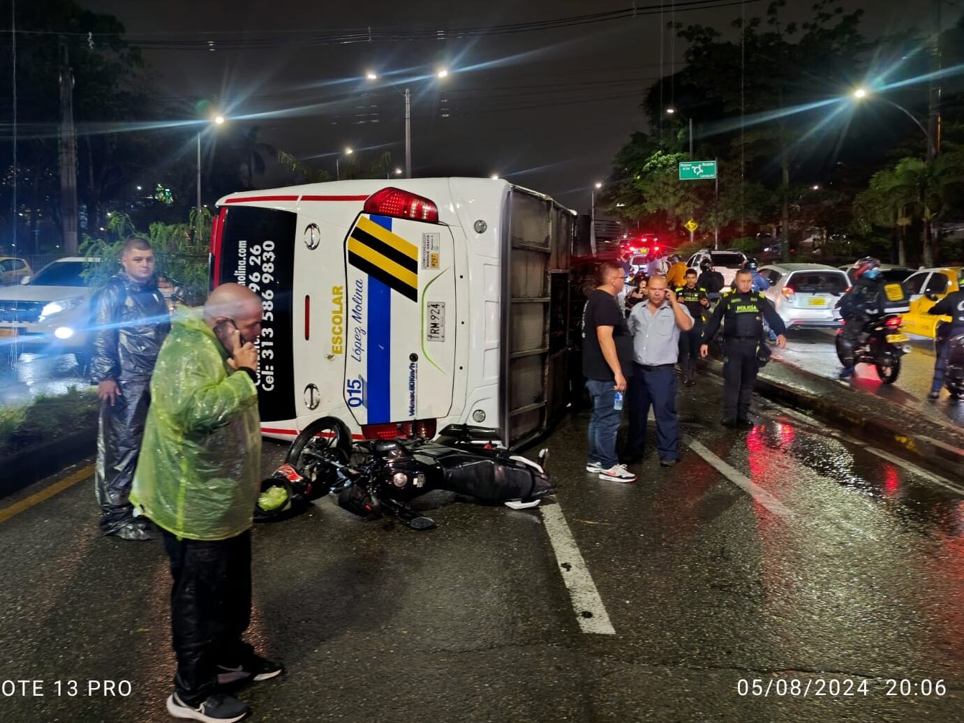 Accidente en Bello- foto cortesía