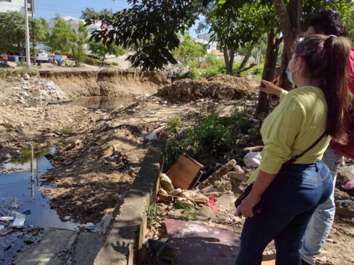 En barrio El Campestre de Cartagena piden socializar obras del canal