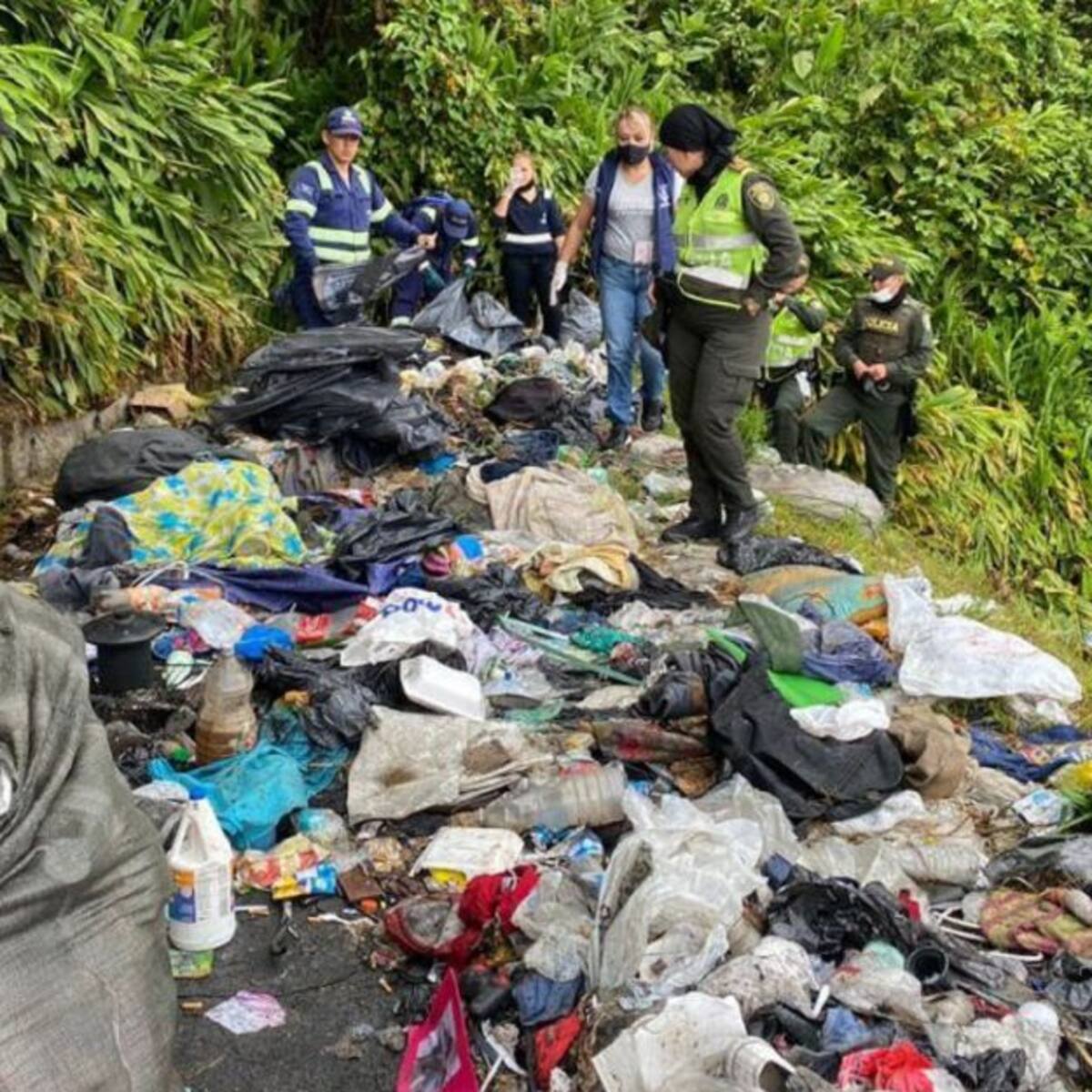 Desmontan 3 cambuches y recogen 2 toneladas de basura en La Francia