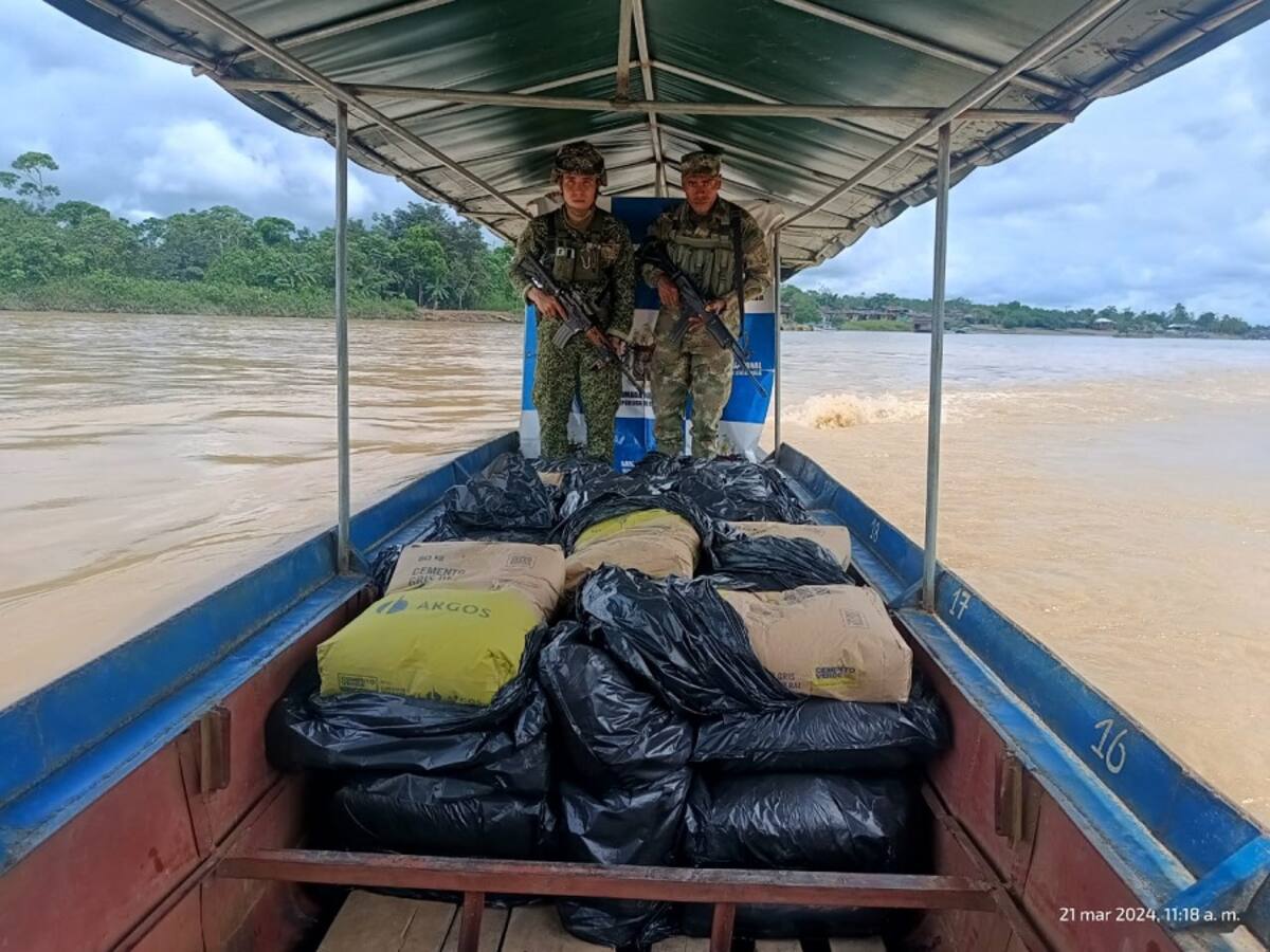 Armada incautó insumos usados en el procesamiento de sustancias ilícitas en Bolívar