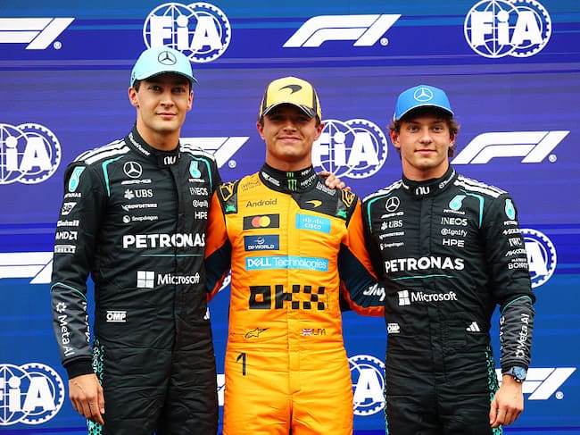 Lando Norris consigue la victoria en el agónico GP de Países Bajos Photo by Bryn Lennon - Formula 1/Formula 1 via Getty Images)