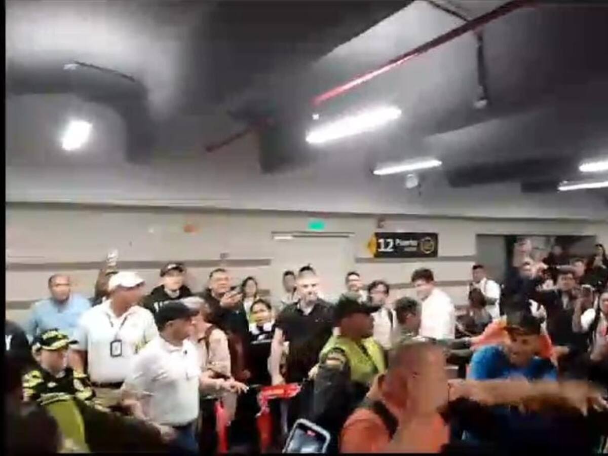 Video: Fuerte pelea en el aeropuerto Cortissoz por reprogramación de vuelo
