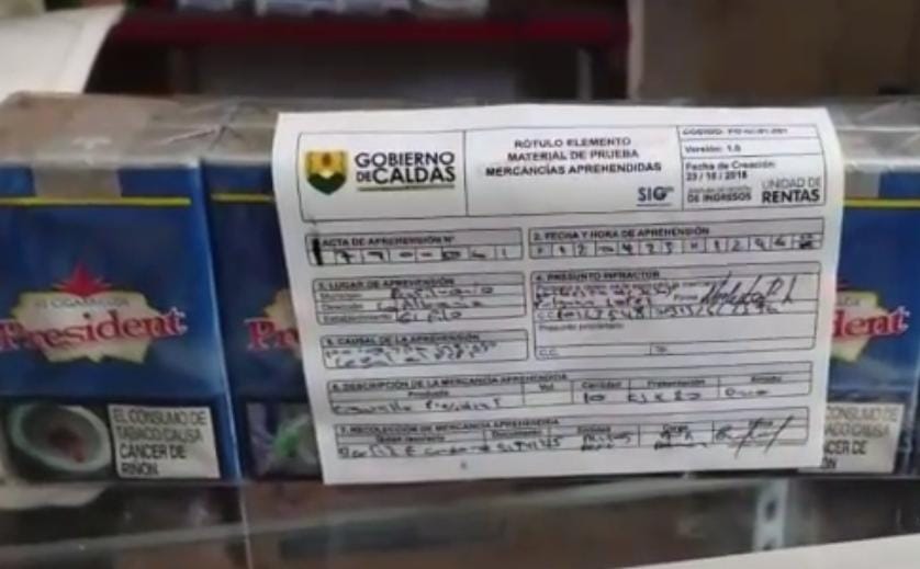 Grupo Anticontrabando de la Gobernación de Caldas