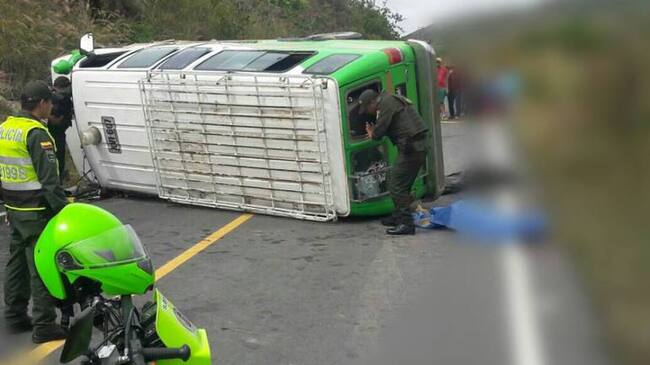 Accidente donde falleció un de los viajeros