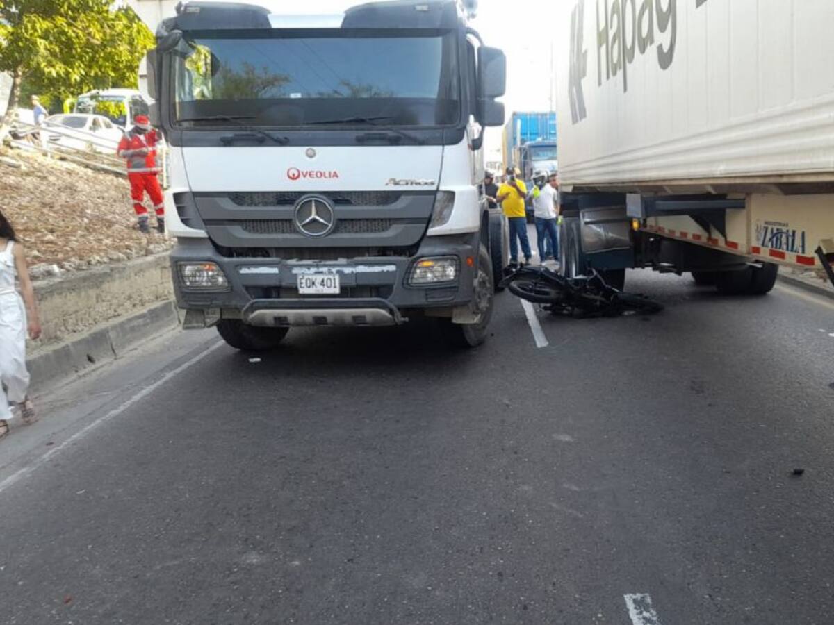 Dos heridos dejó accidente en avenida Crisanto Luque de Cartagena