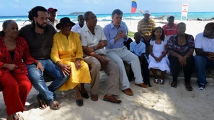 Ojala que el año que comienza sea el año de la paz: Santos