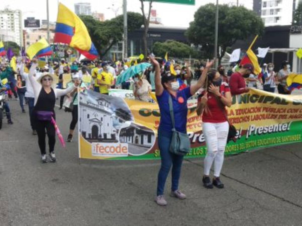 Hoy miércoles hay marcha en Bucaramanga