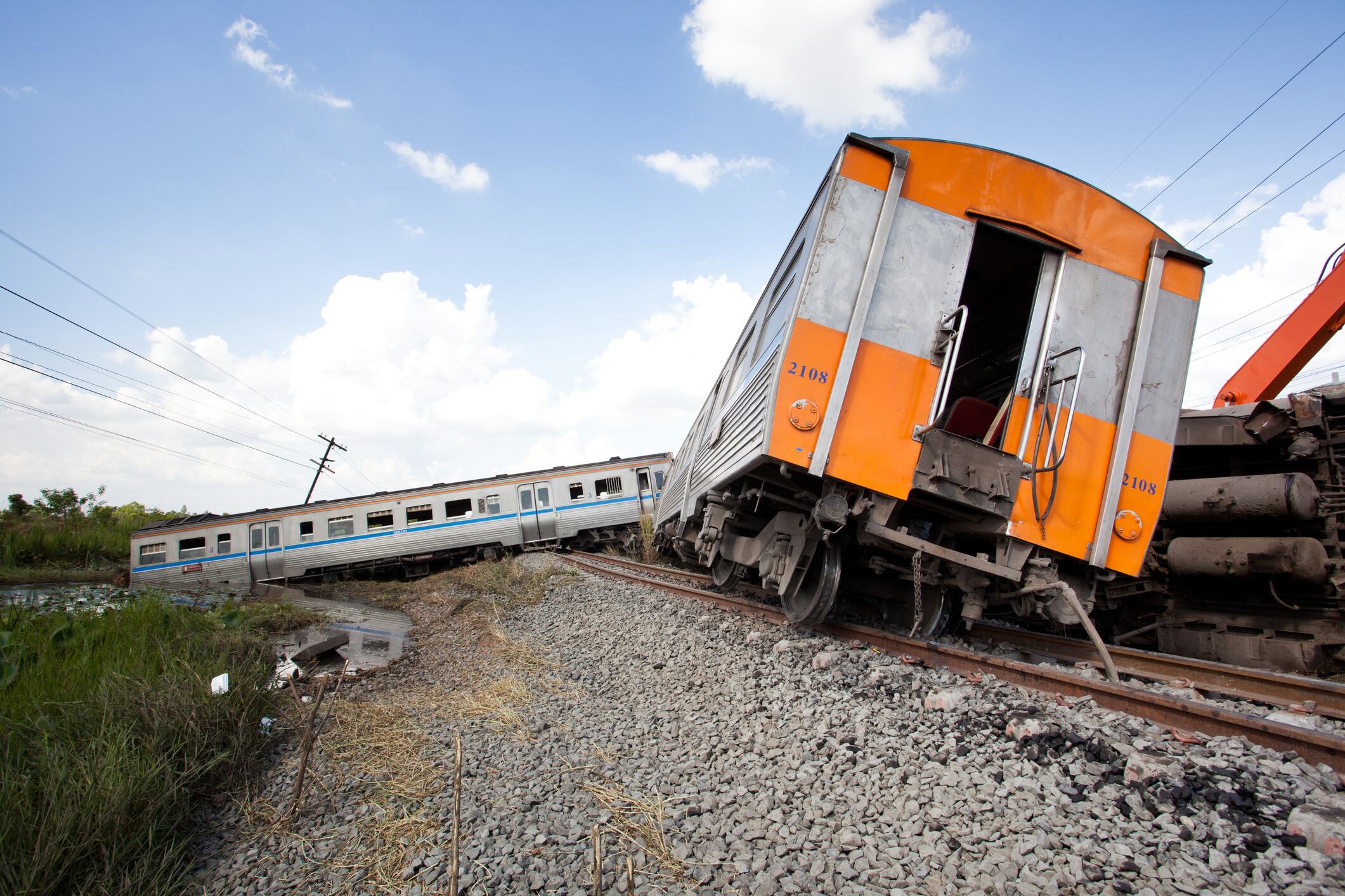 Train derailment. GettyImages.