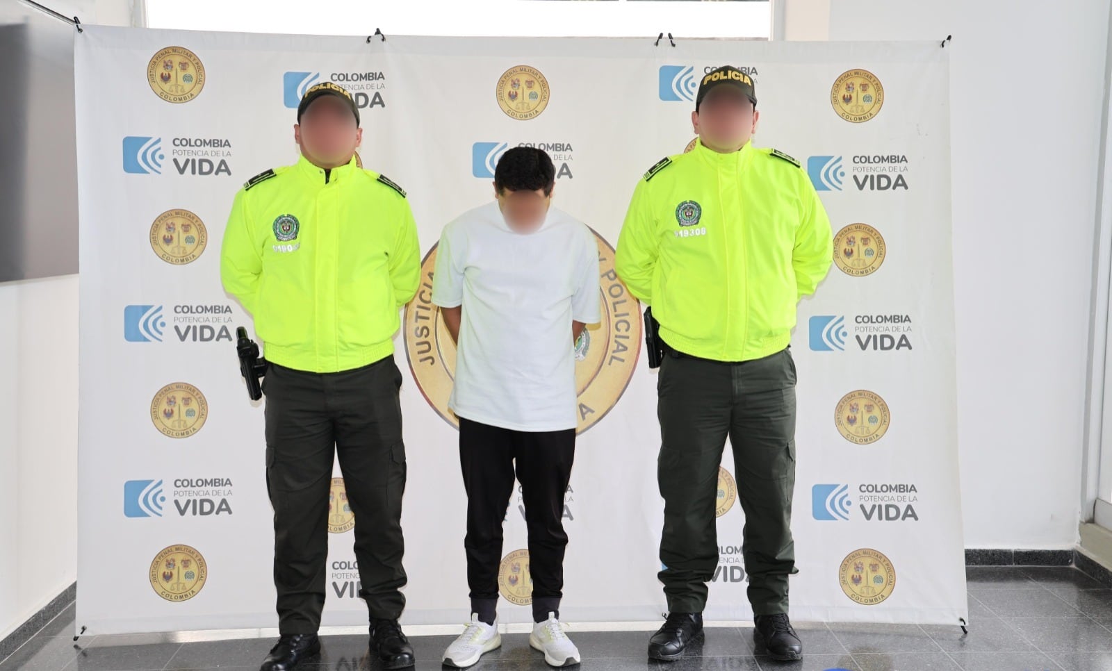 Captura del patrullero Conde. Cortesía: Fiscalía Militar y Policial.