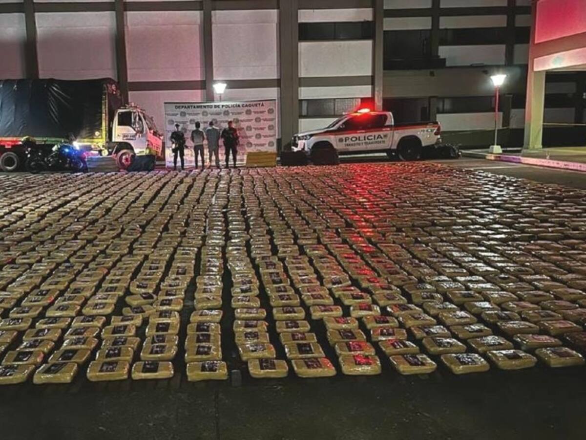 Incautan alucinógenos avaluados en doce mil millones de pesos en Caquetá