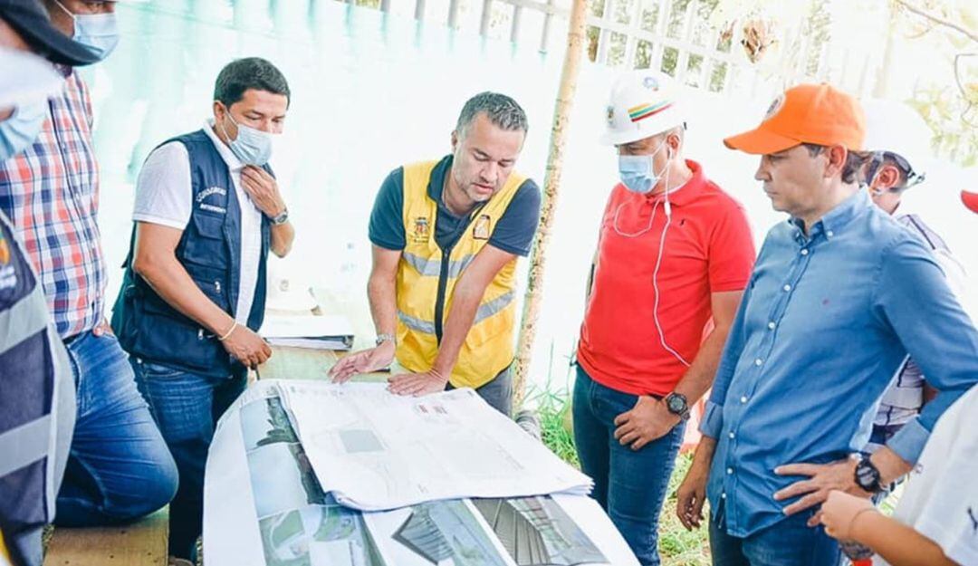 Visita a las obras de los escenarios deportivos 