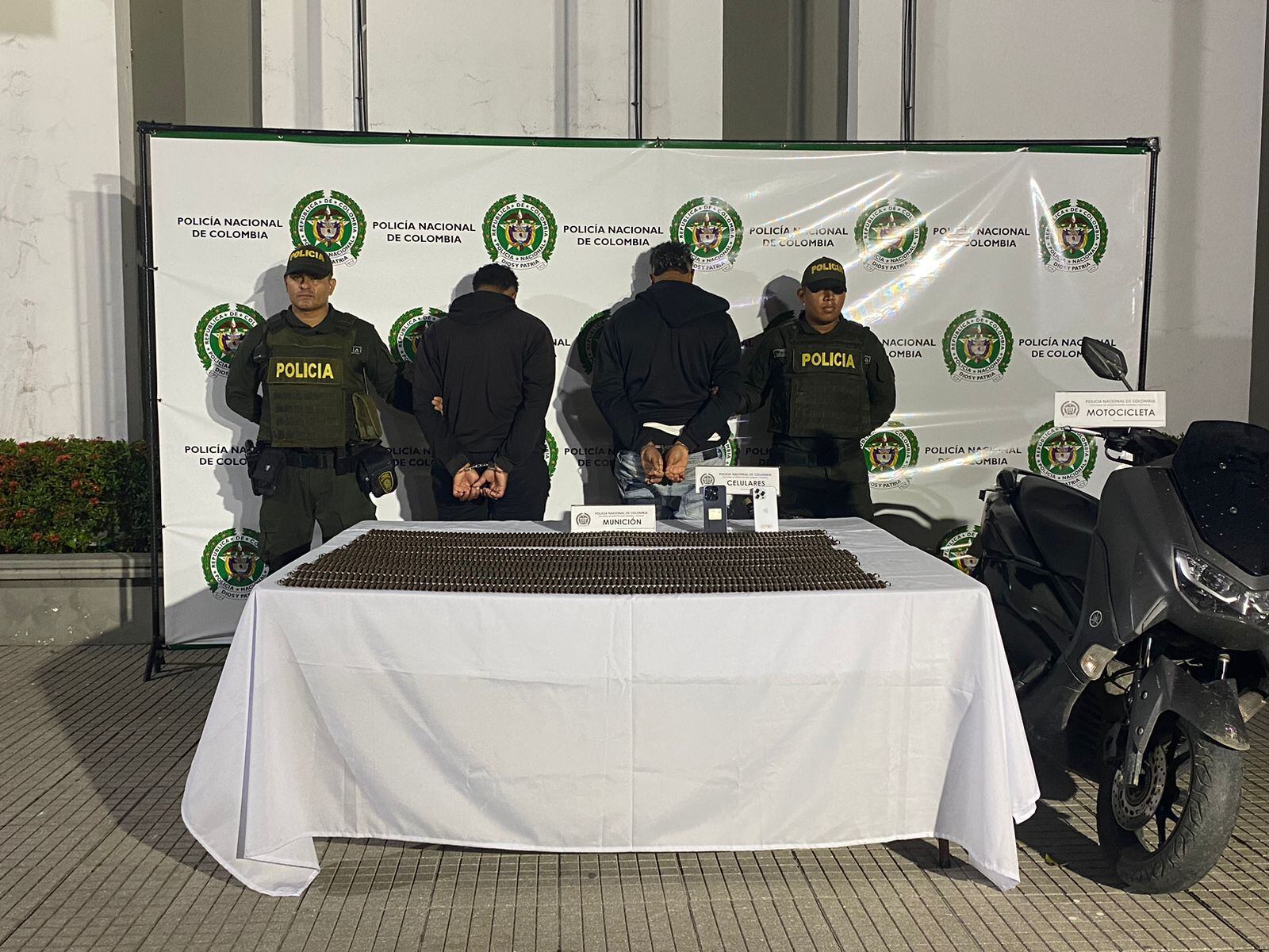 Cartuchos incautados en Urabá- foto policía Urabá