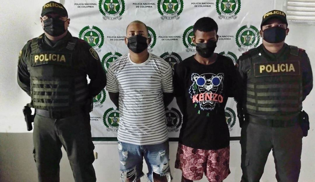 Los hechos ocurrieron en el municipio de Mahates y la Policía los atrapó en medio de una persecución 