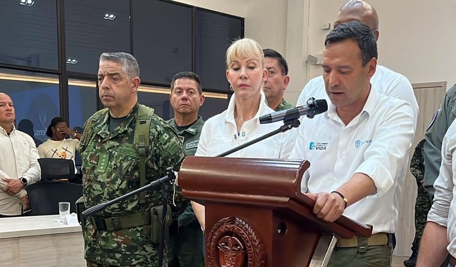 En Palmira, Valle, el ministro de Defensa,  Pedro Sánchez, presidió un Consejo Extraordinario de Seguridad.