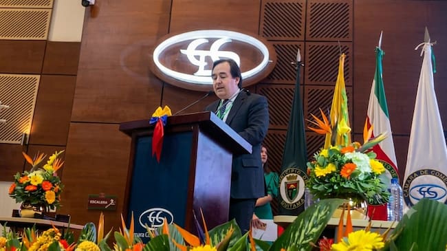 Nicolás Botero Páramo, presidente de Confecámaras, estuvo en el XIII Congreso Nacional de Iniciativas Clúster, Boyacá / Foto: Caracol Radio.