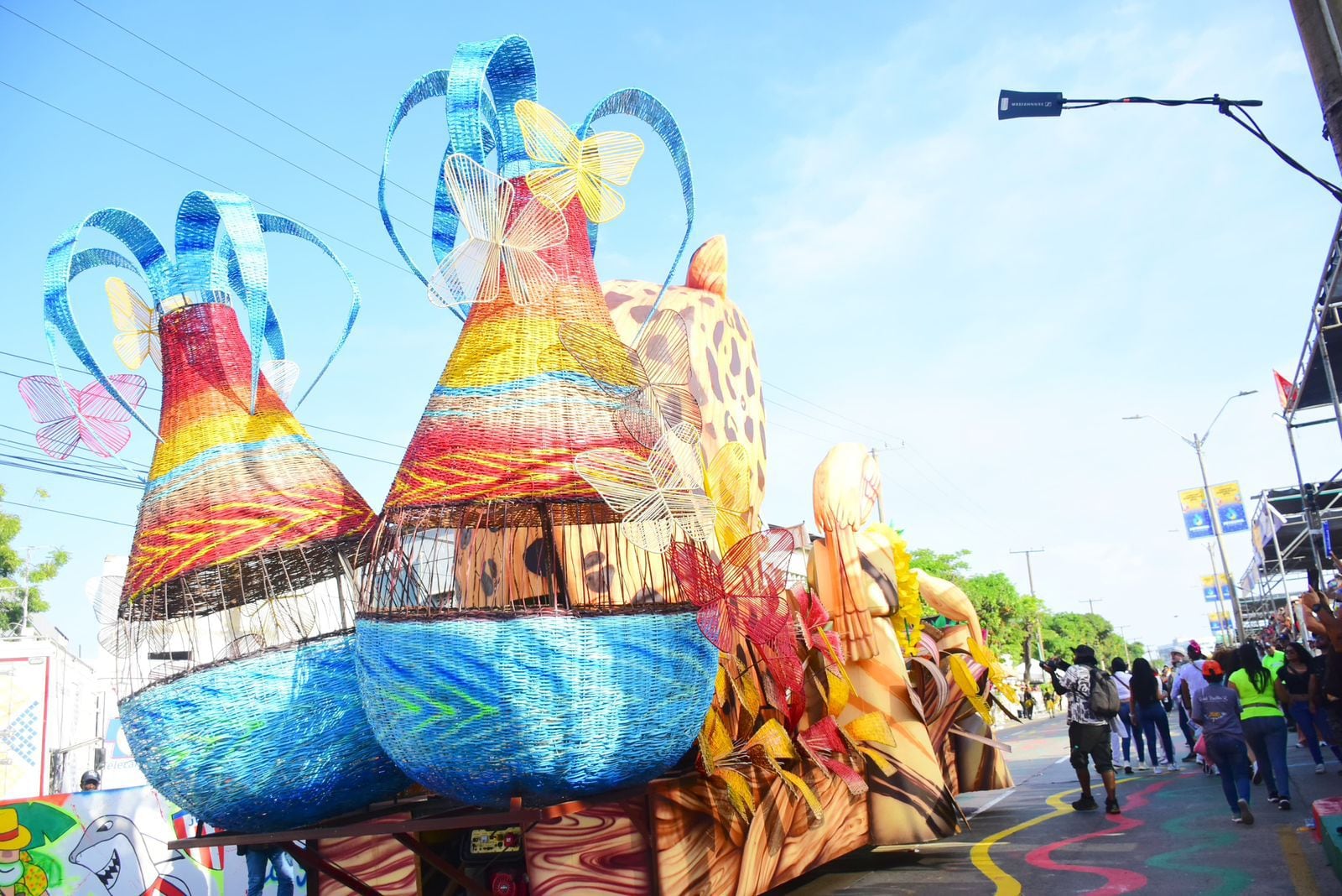 Carroza en el Carnaval de Barranquilla. Foto: cortesía Gobernación del Atlántico.