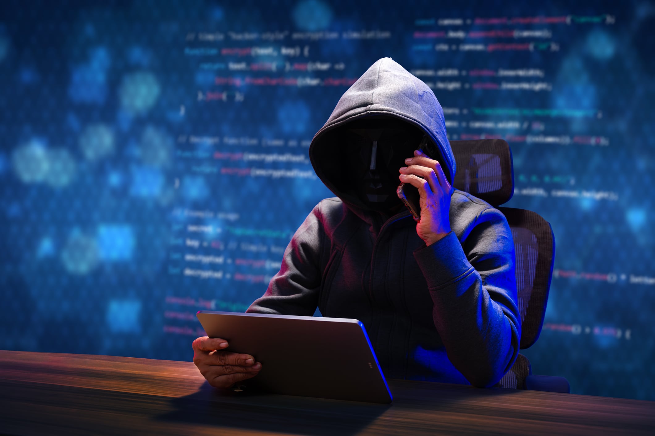 Imagen de referencia de amenazas telefónicas.