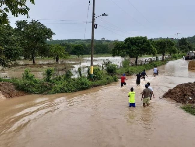 Fuertes lluvias dejan inundaciones en El Carmen de Bolívar
