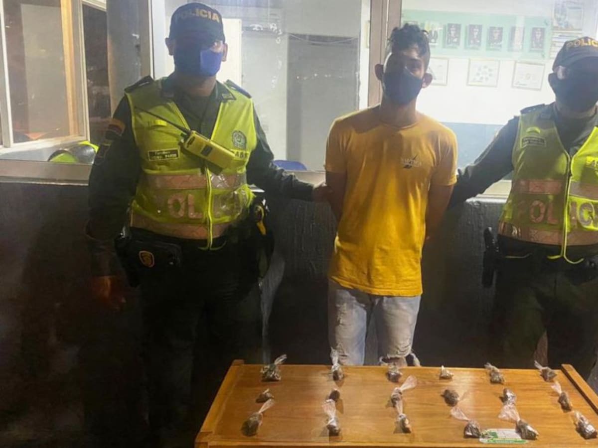 Capturadas dos personas e incautadas 43 dosis de marihuana en Cartagena