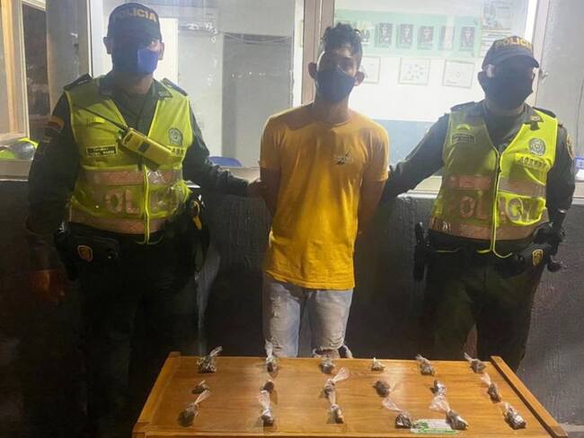 Capturadas dos personas e incautadas 43 dosis de marihuana en Cartagena