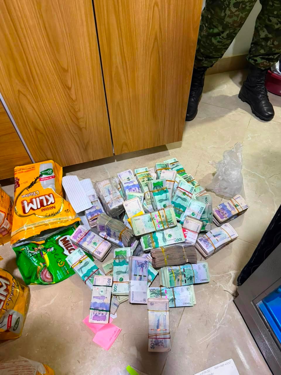 Jefe de finanzas del Clan del Golfo ofreció $500 millones a teniente para evitar su captura. Foto suministrada
