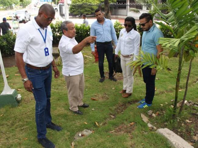 Inspeccionan parques de Cartagena para iniciar recuperación