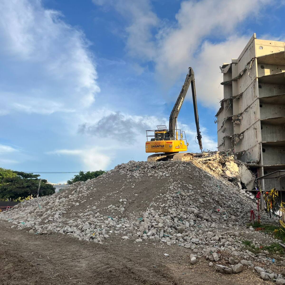 Este sábado 2 de noviembre culminará el proceso de desmonte del edificio Aquarela