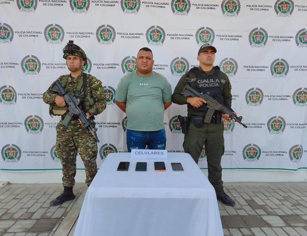 Legalizan captura de alias ‘La Puerca’, señalado cabecilla de las ACSN en Santa Marta. Foto: Policía Nacional