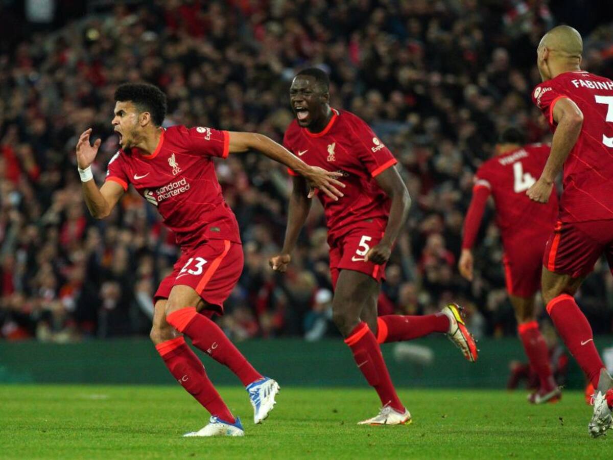 Luis Díaz hizo gol, pero Liverpool se complicó con empate ante Tottenham