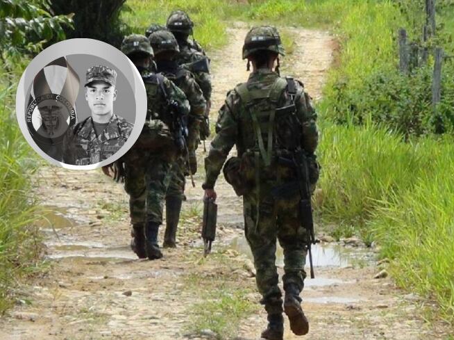 Soldado muerto en Argelia, Antiquia- foto cortesía