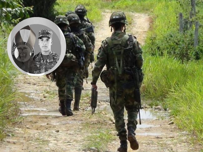 Soldado muerto en Argelia, Antiquia- foto cortesía