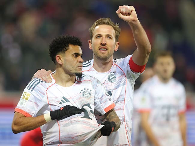 Luis Díaz y Harry Kane / Getty Images