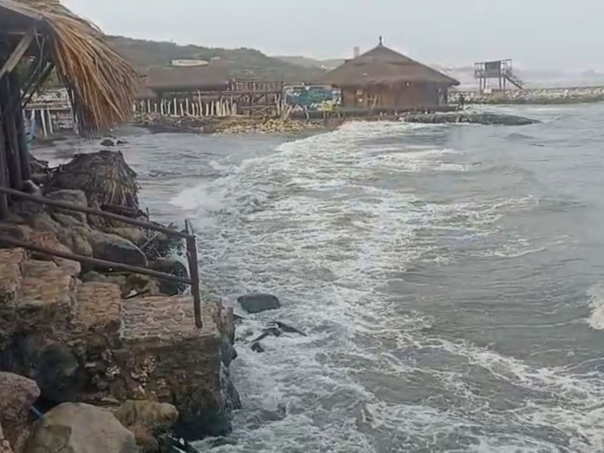 Alerta amarilla en playas de Puerto Colombia por vientos y alto oleaje: la Alcaldía toma medidas