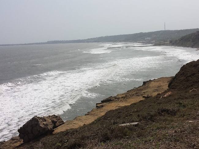Alerta naranja por viento y oleaje en el mar Caribe. Foto: Colprensa