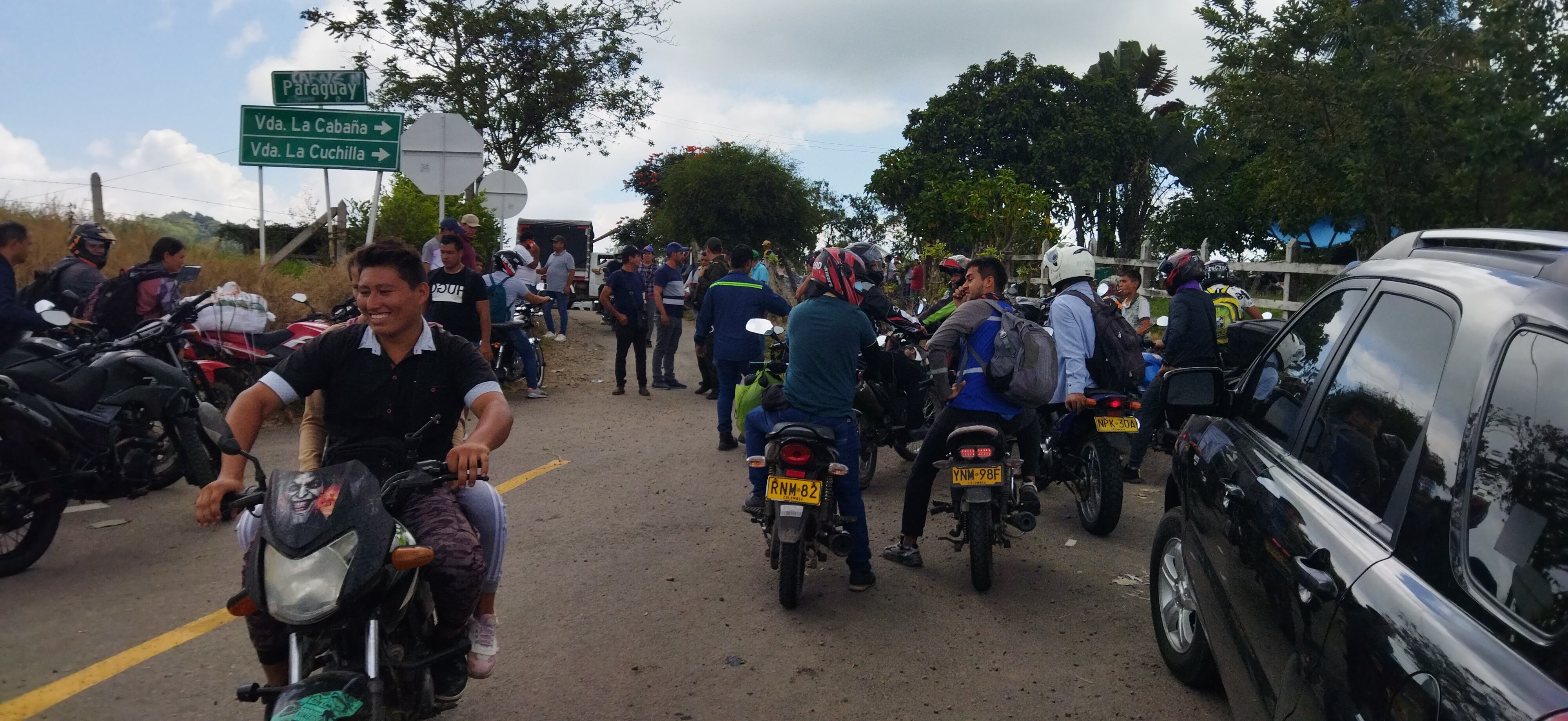 Es masiva la movilidad de vehículos por la vía alterna entre Bucaramanga y Barrancabermeja