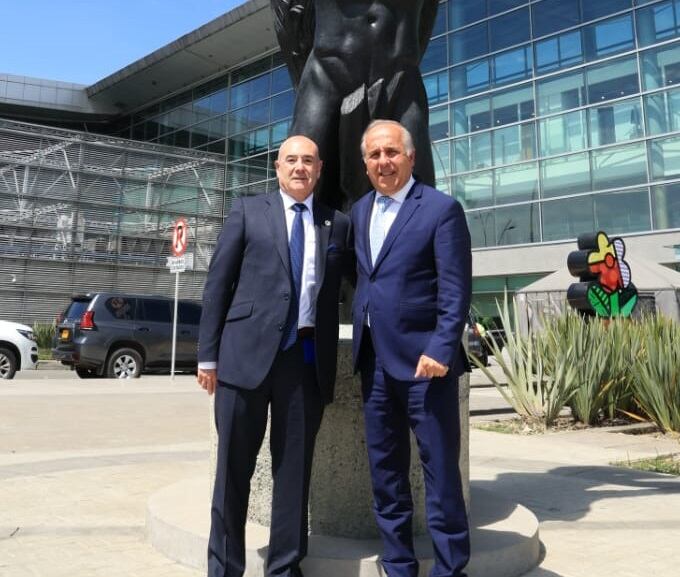 Sergio París y Guillermo Reyes. Foto: Aerocivil